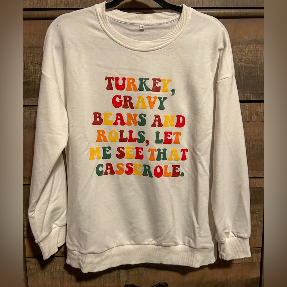 White Thanksgiving Crew Neck